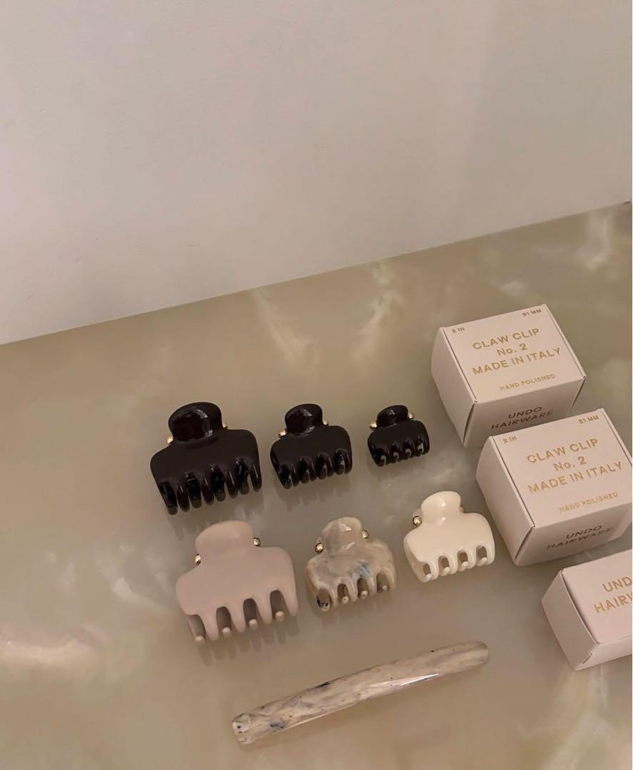 【新品未使用】UNDO ヘアクリップ No.2 Ivory