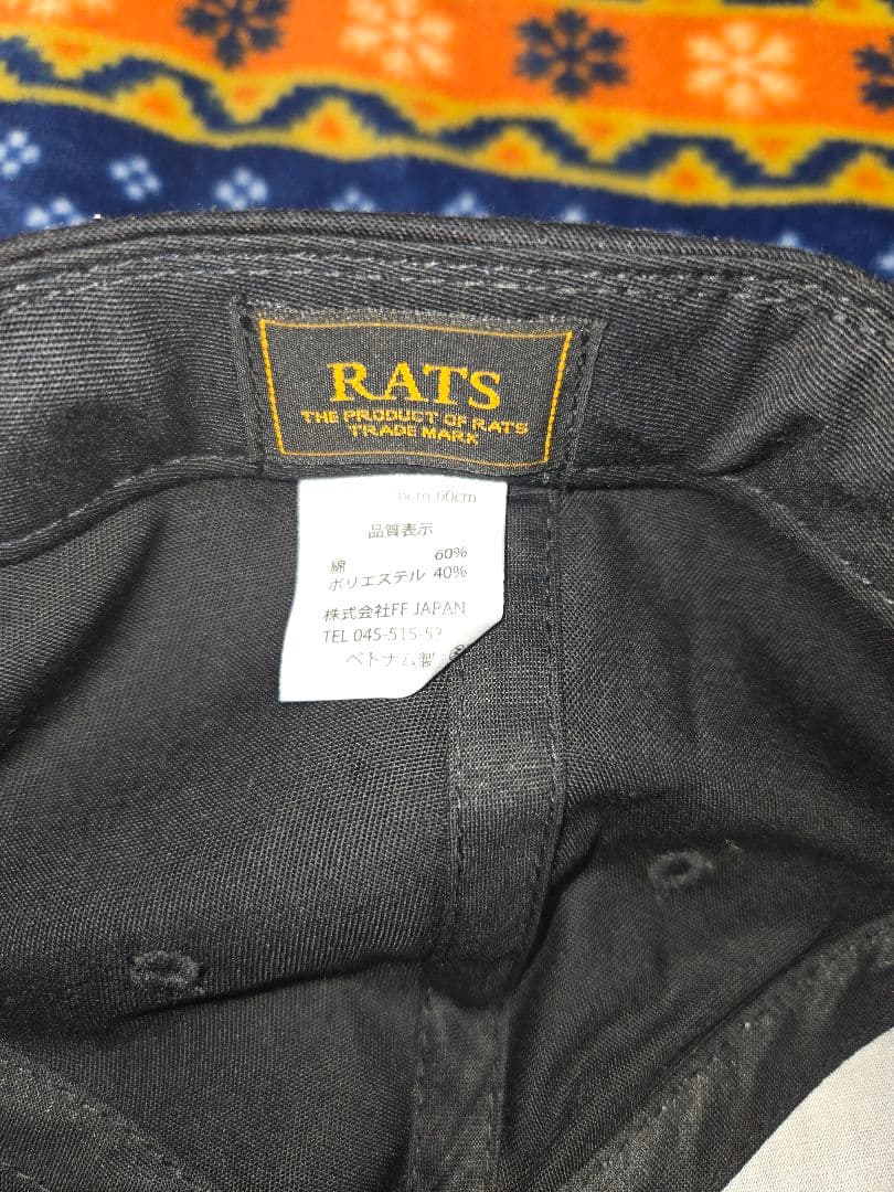 RATS WAY OF LIFE スナップバックキャップ ブラック