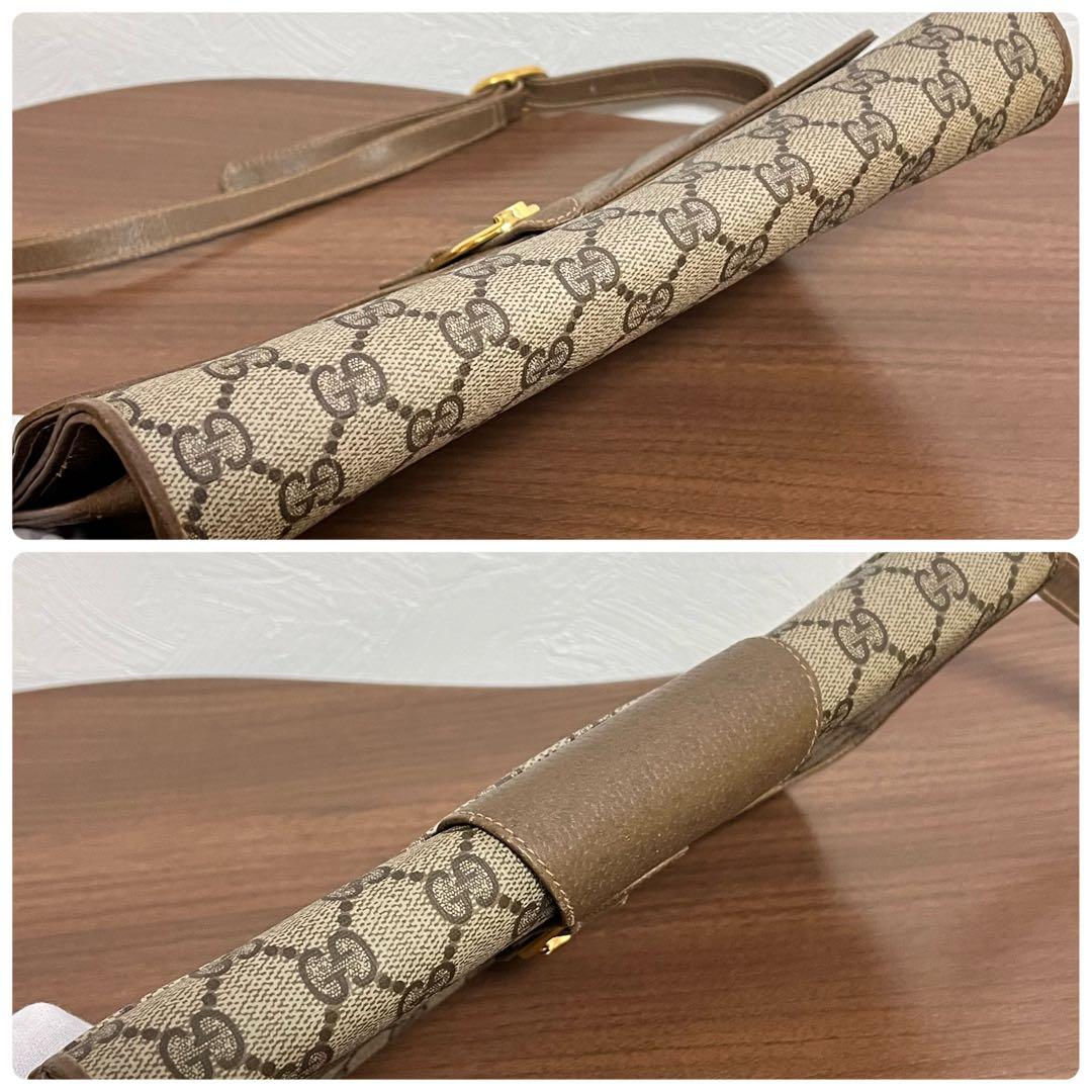 GUCCI GGパターン ショルダーバッグ ベージュ/ブラウン GUCCI GGパターン ショルダーバッグ ベージュ/ブラウン
