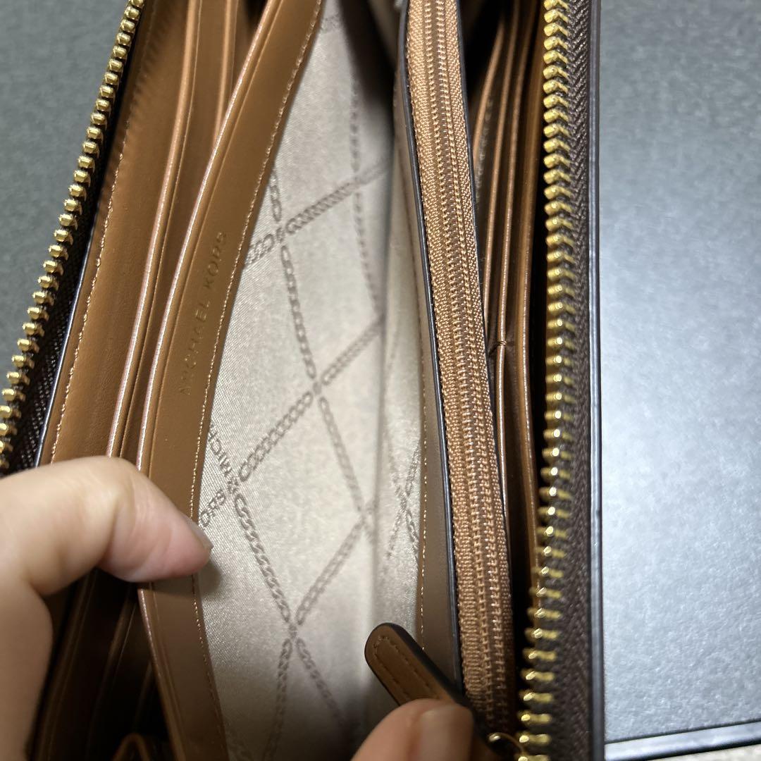 MICHAEL KORS 長財布 ブラウン タン