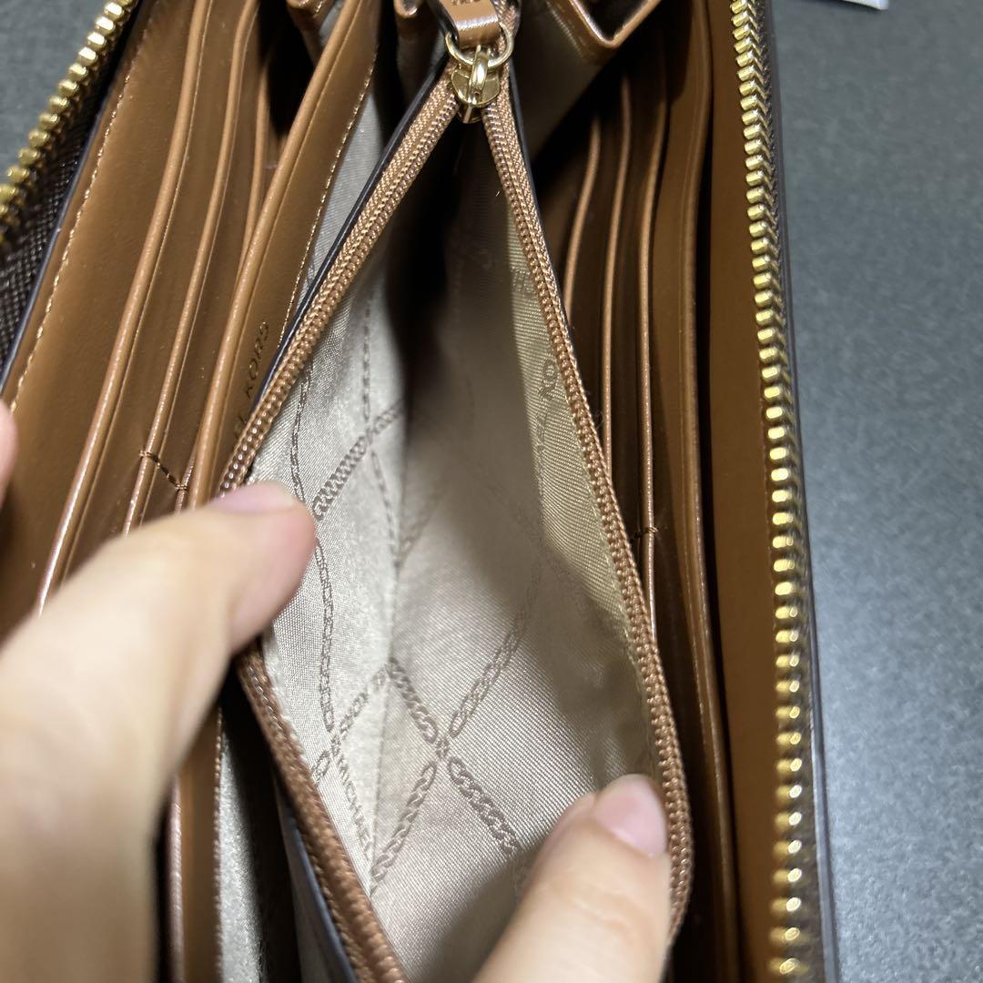 MICHAEL KORS 長財布 ブラウン タン