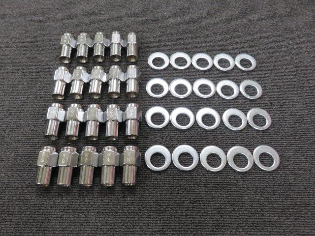 新品 クレーガ－ ストレートナット ワッシャ―付 M12X1.5 20個 トヨタ