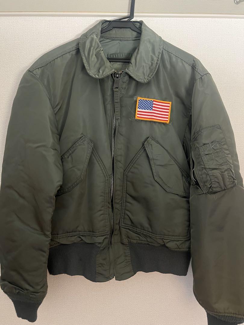 90s ALPHA CWU-45P フライトジャケット USA製 MA-1 希少