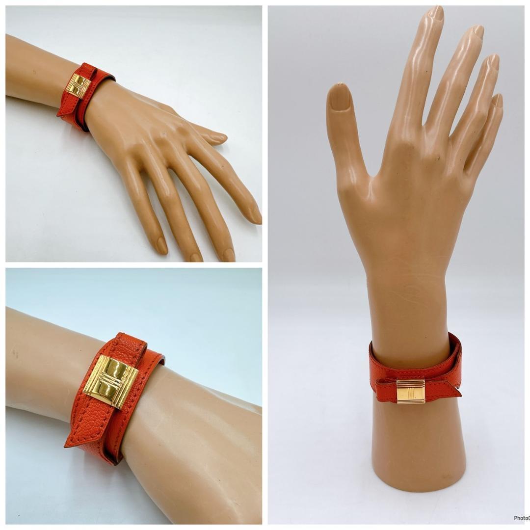 セール 登場から人気沸騰 HERMES レザー×メタル アルテミスブレスレット エルメス アクセサリー