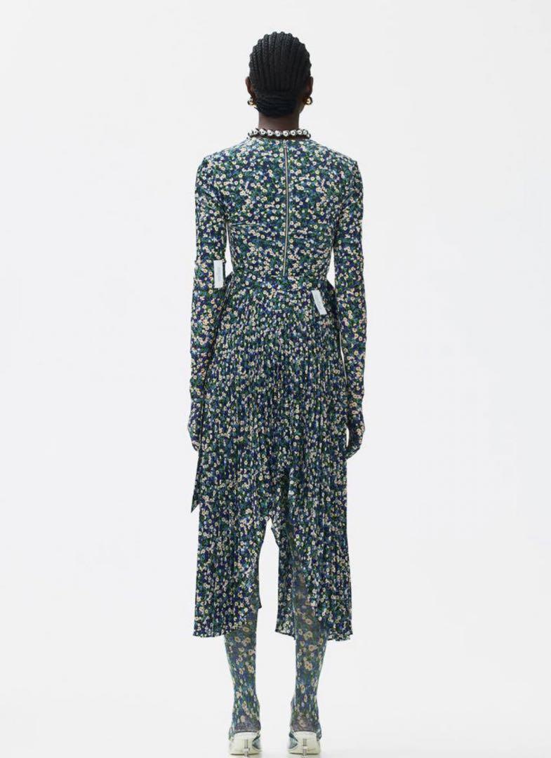 最新 rokh H&M ロク 36サイズ プリーツスカート フローラルプリント スカート