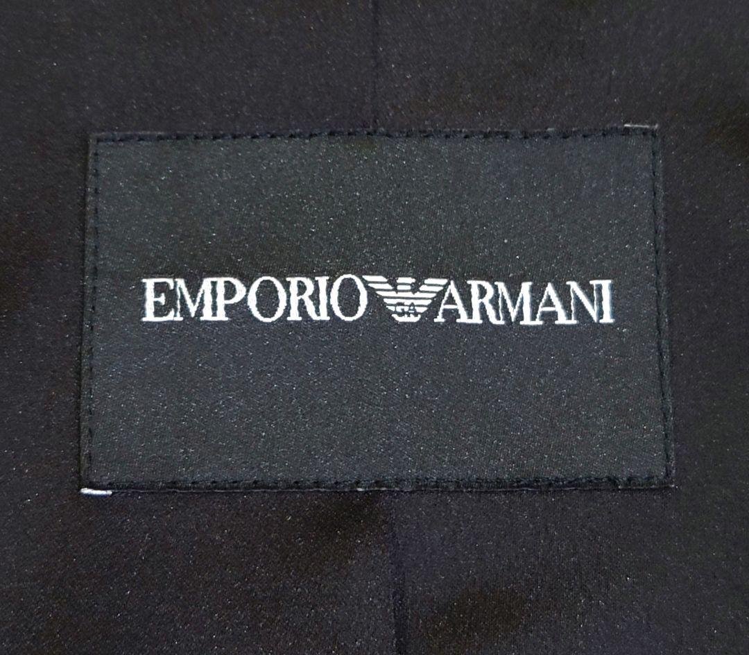 EMPORIO ARMANI アルマーニ ノーカラーベルベットジップジャケット