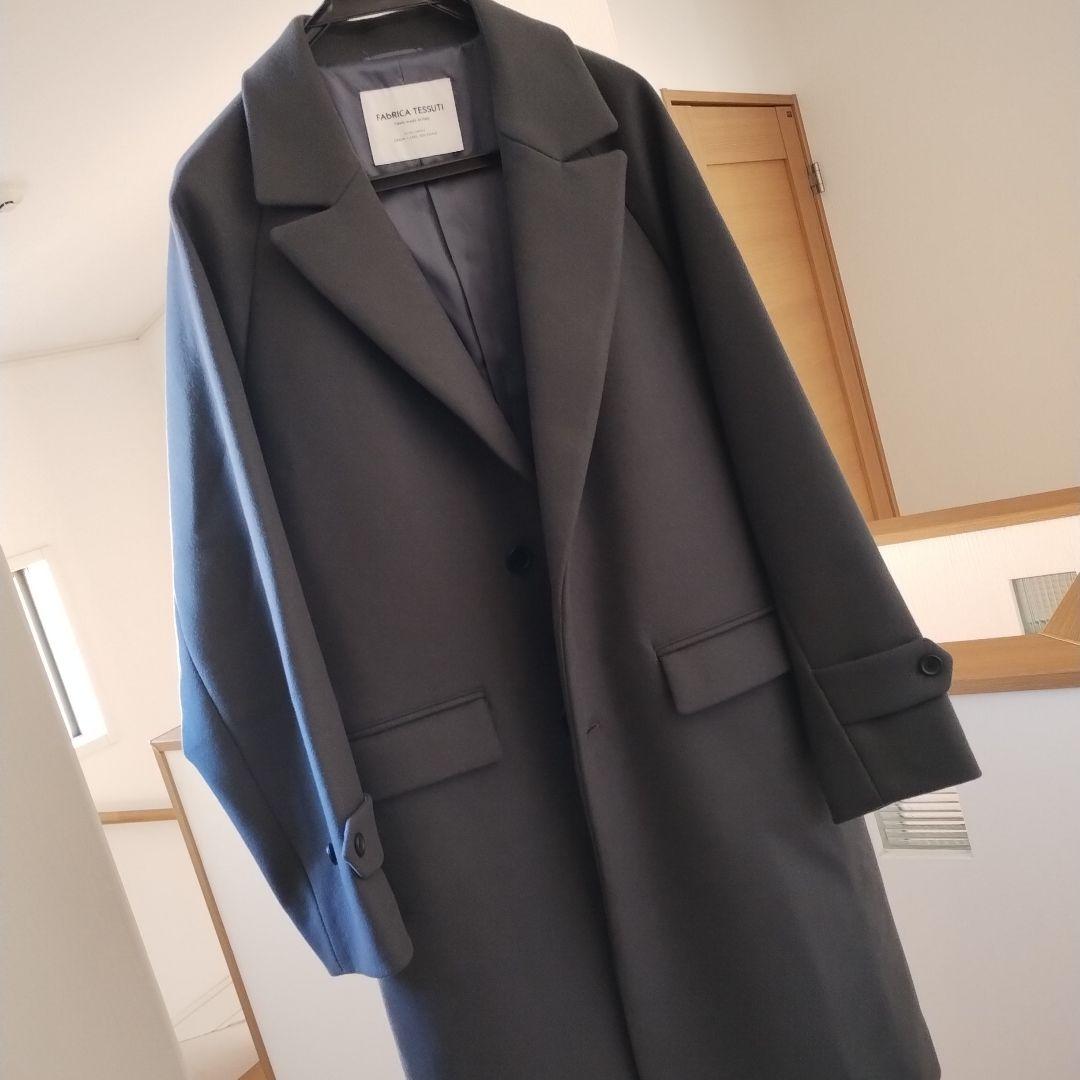 FAbRICA グリーンレーベルリラクシング　チェスターコート　L　カシミヤ配合