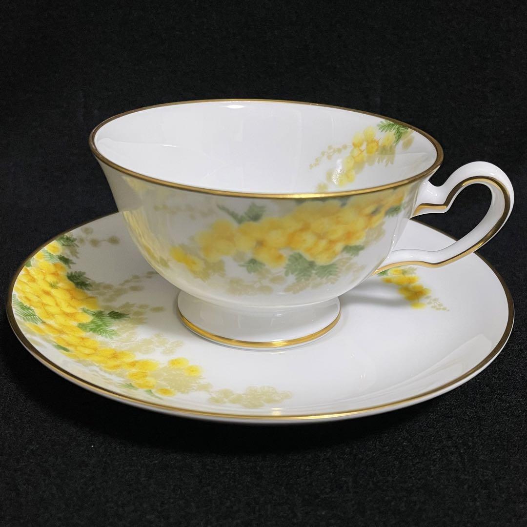 【希少/美品】大倉陶園　ミモザ　カップ＆ソーサー　1客　⑥