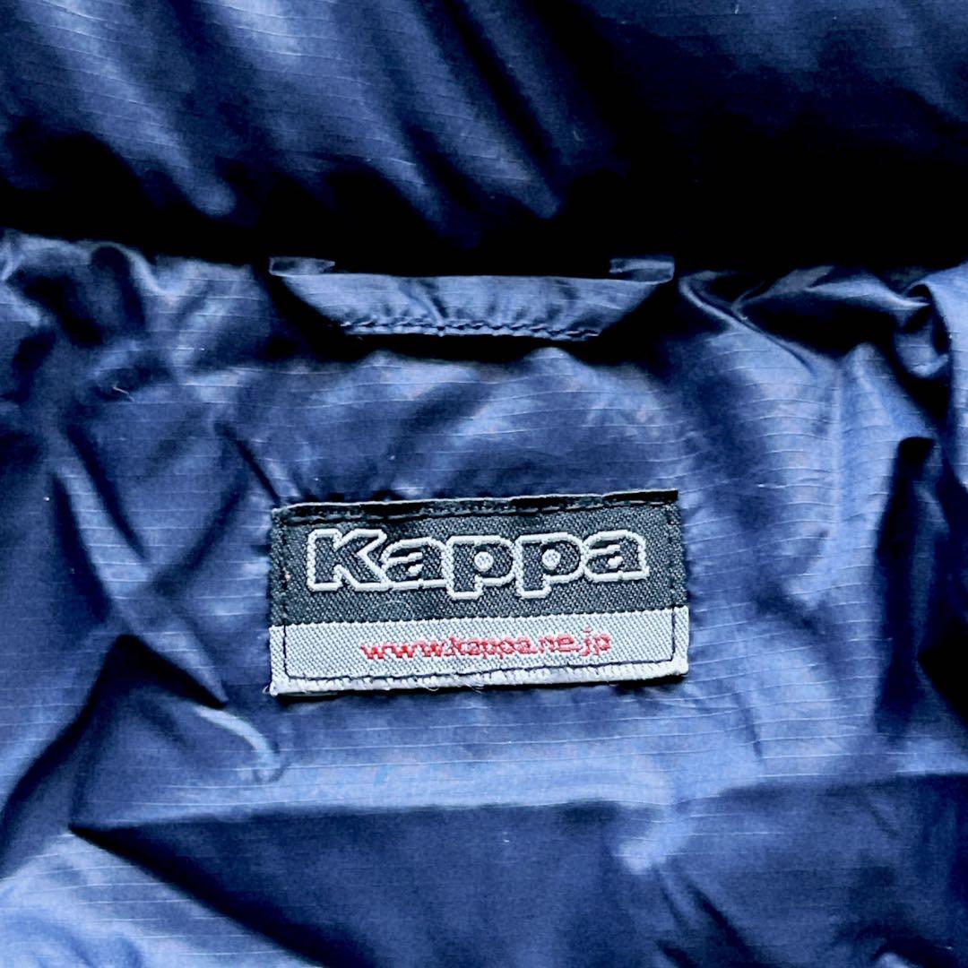 大きいサイズ】Kappa カッパ ダウン80% ベンチコート ネイビー 紺 L
