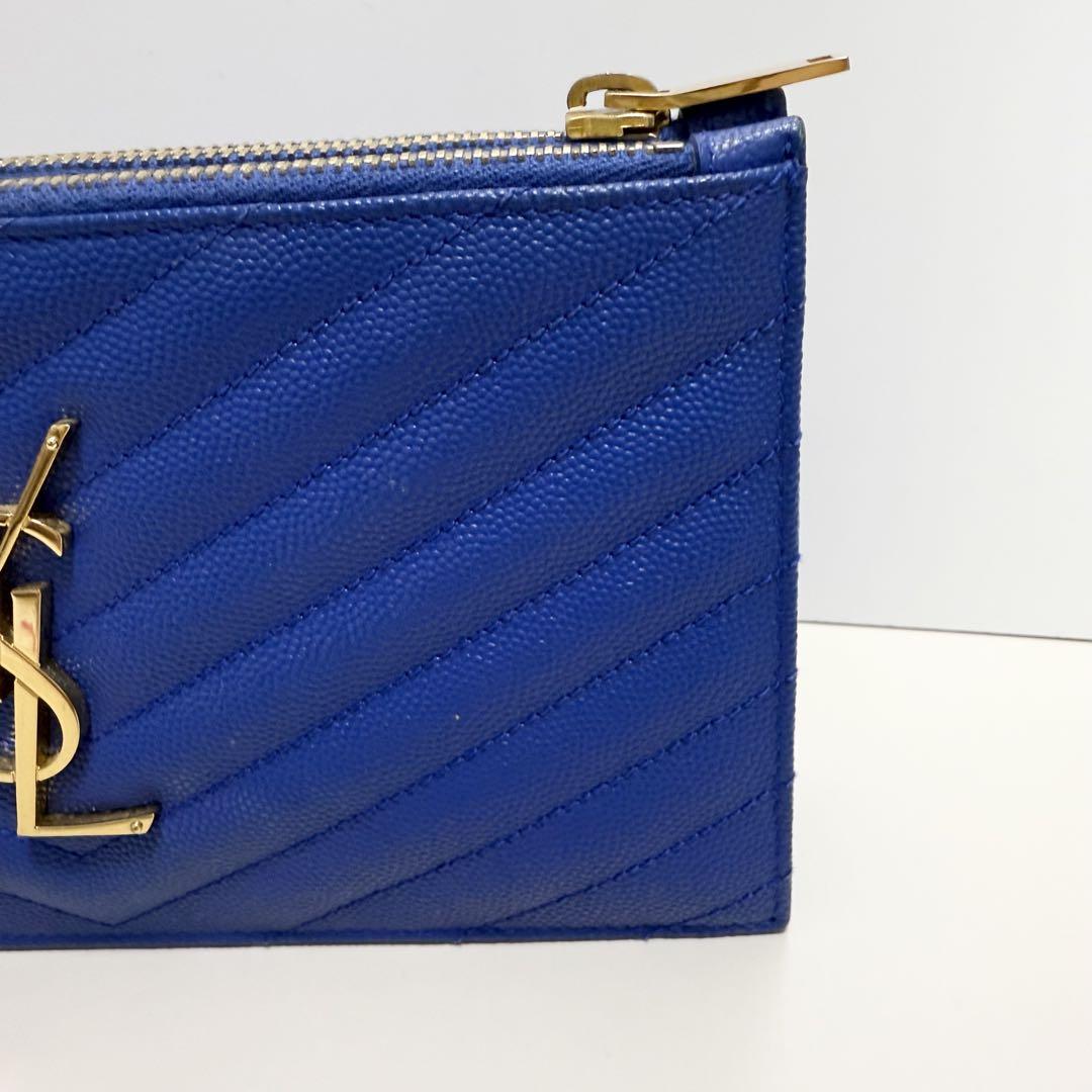 Yves Saint Laurent モノグラムダブルジップクラッチバッグ 財布