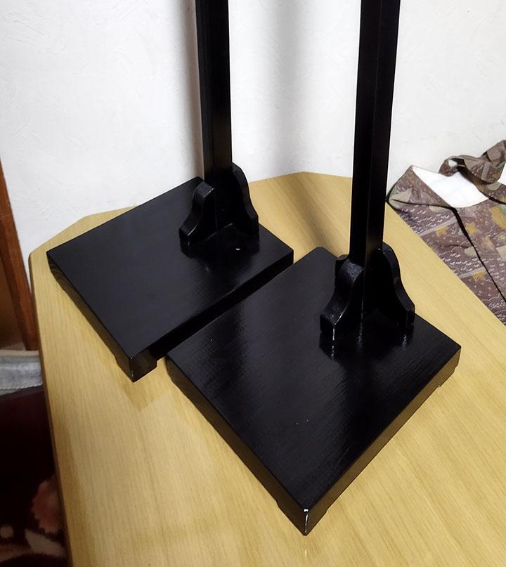 専用　全高１０５ｃｍ（梁ー台座間　100ｃｍ）２台　吊り飾り台　吊るし飾り台
