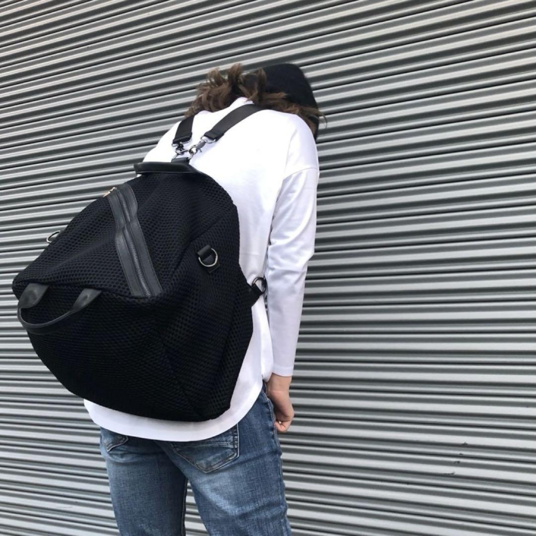 ❤️SALE❤️マザーズバッグ 3way メッシュバッグ L ブラック