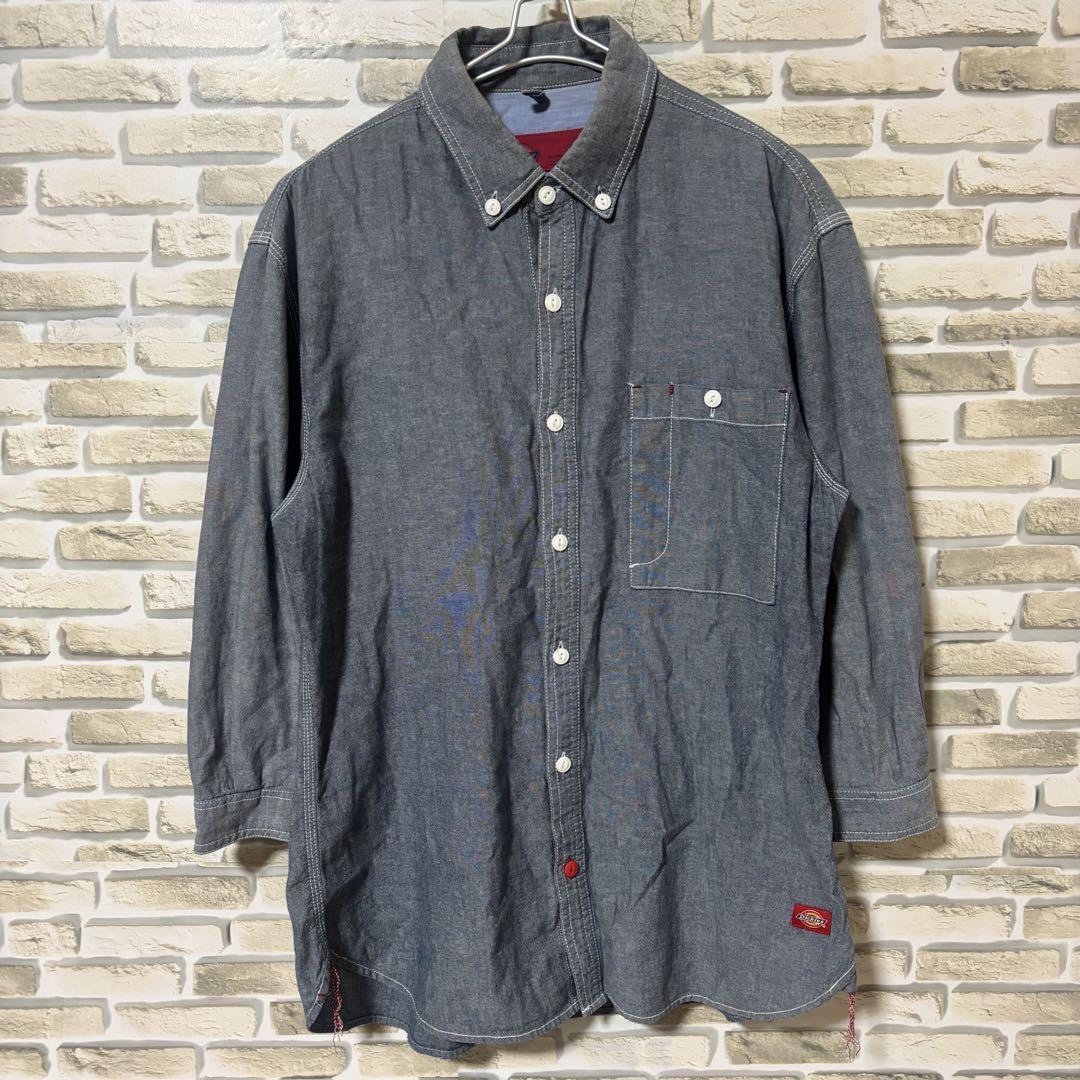 Dickies ディッキーズ　七分袖　シャツ　メンズXL