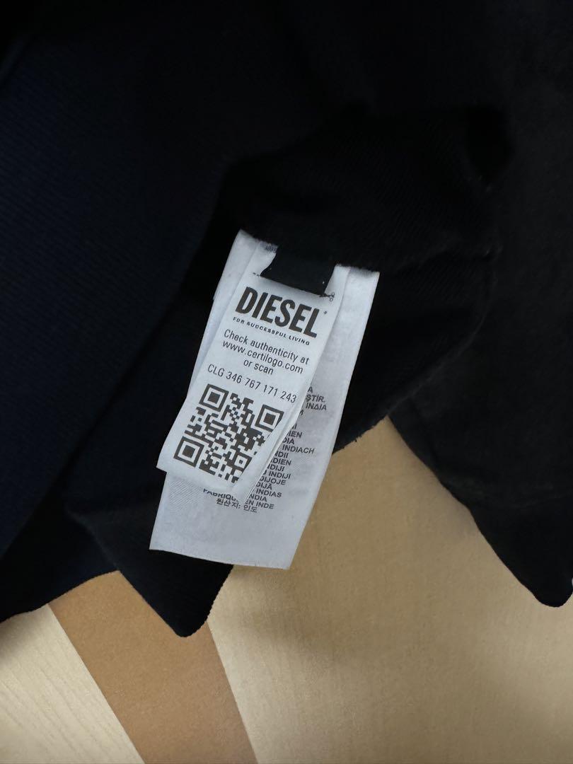 DIESEL スウェット トレーナー ブラック XLサイズ ストリート系