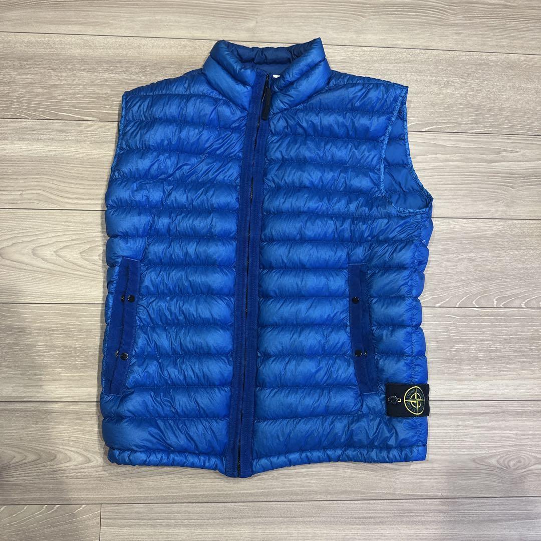 STONE ISLAND ダウンベスト 青