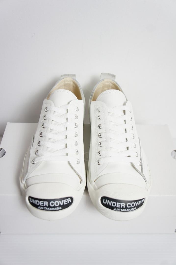 極美品24AW UNDERCOVER ロゴ レザー スニーカー 1014O▲