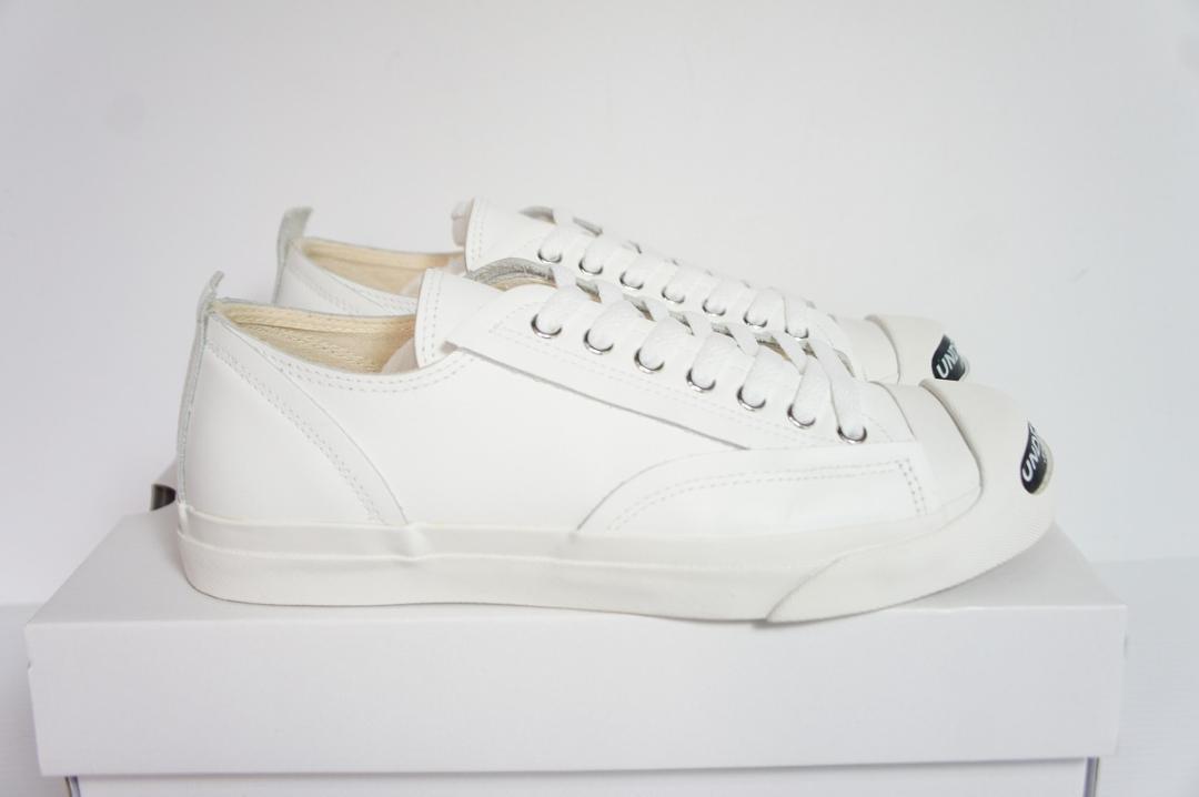 極美品24AW UNDERCOVER ロゴ レザー スニーカー 1014O▲