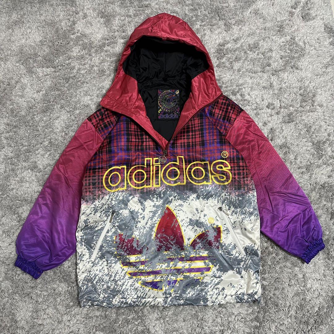 【超希少◎】adidas　スキーウェア　セットアップ　デサント　総柄　90s◎