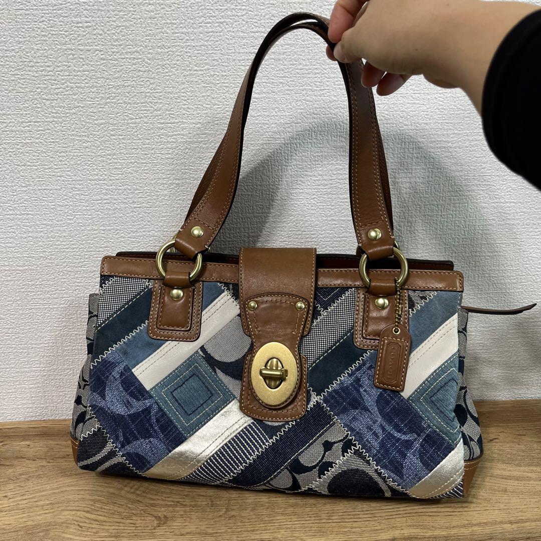 新品未使用】コーチ デニム トートバッグ