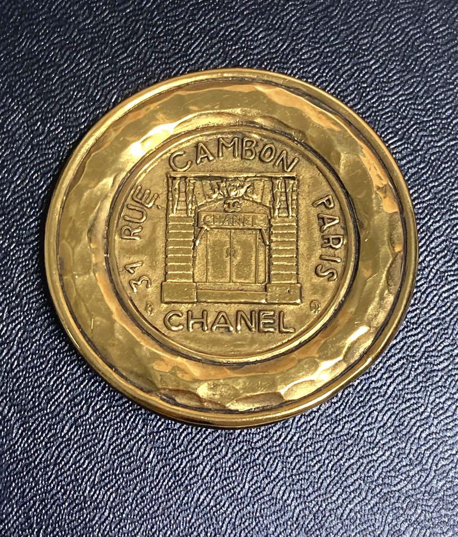 美品 シャネル 31 RUE CAMBON カンボン ゴールド色 ブローチ