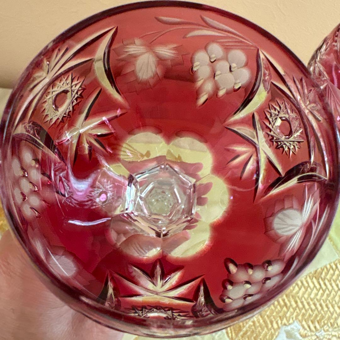 ナハトマン ボヘミアンガラス 切子 ワイングラス 2個セット ナハトマン ボヘミアンガラス 切子 ワイングラス 2個セット