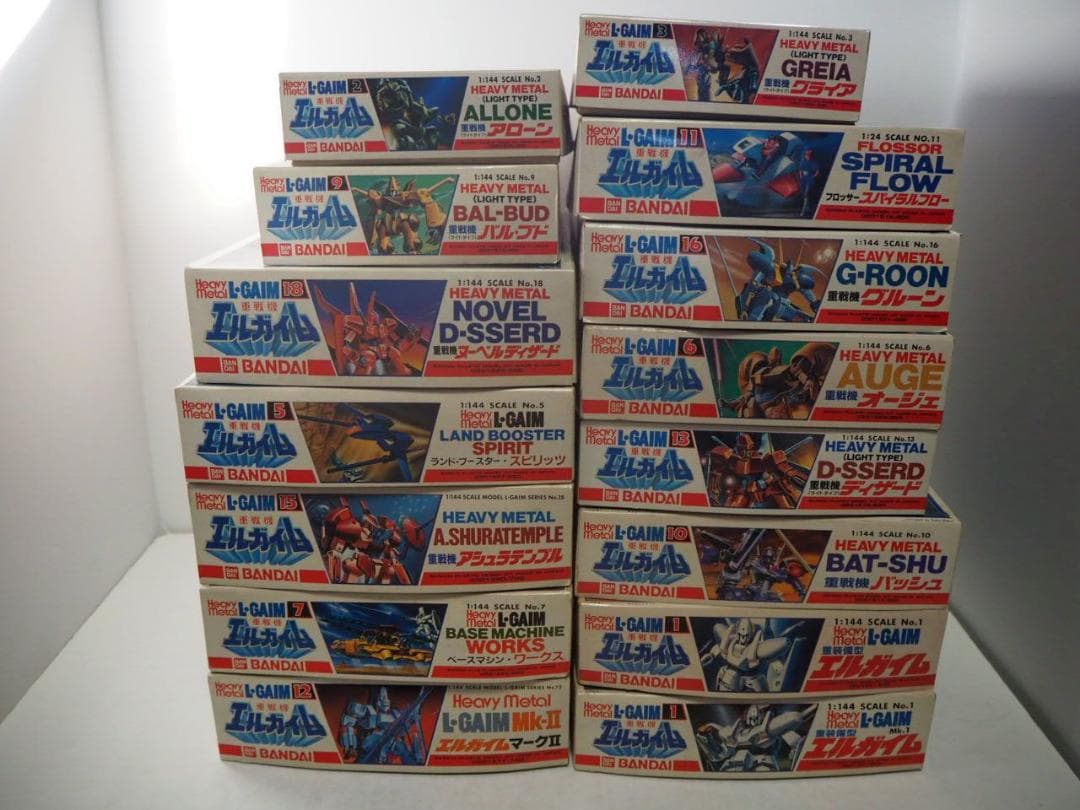 バンダイ 1/144 エルガイム シリーズ15点セット