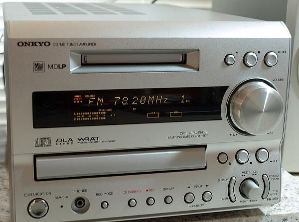 ONKYO FR-X9A  リモコン付き MD/CD チューナー 動作品
