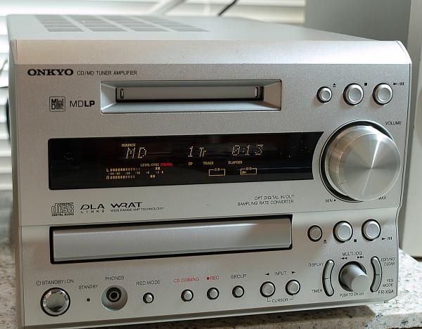 ONKYO FR-X9A  リモコン付き MD/CD チューナー 動作品