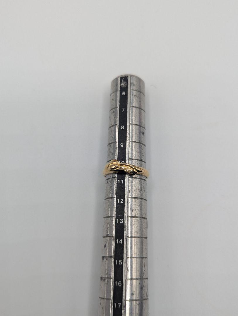 K18 指輪　刻印あり　18金　花柄　ゴールド　10号