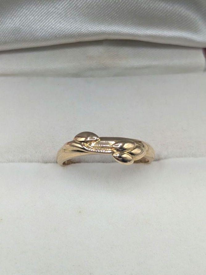 K18 指輪　刻印あり　18金　花柄　ゴールド　10号