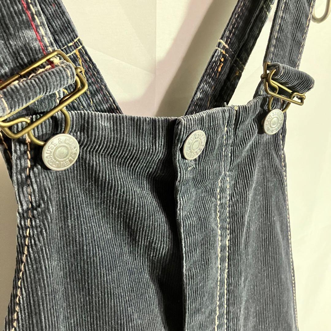 【levi'sリーバイス／オーバーオール】コーデュロイ紙パッチ／LOT957／M