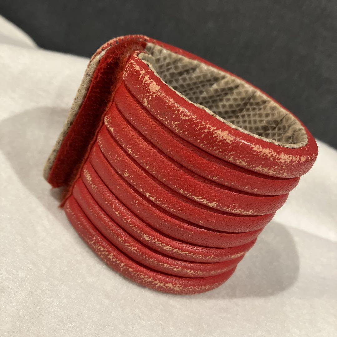 レア☆kmrii ケムリ　レザーバングル　リストバンド　財布　小物入れ