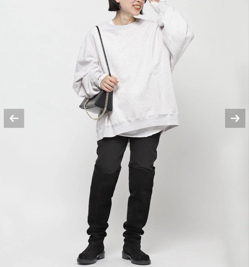 AP STUDIO PRINT SWEAT PULLOVER グレー