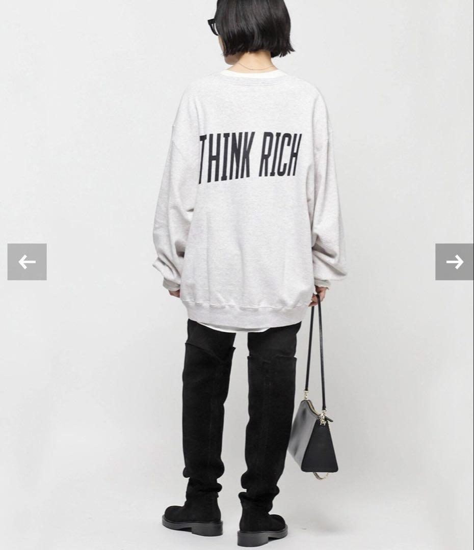 AP STUDIO PRINT SWEAT PULLOVER グレー