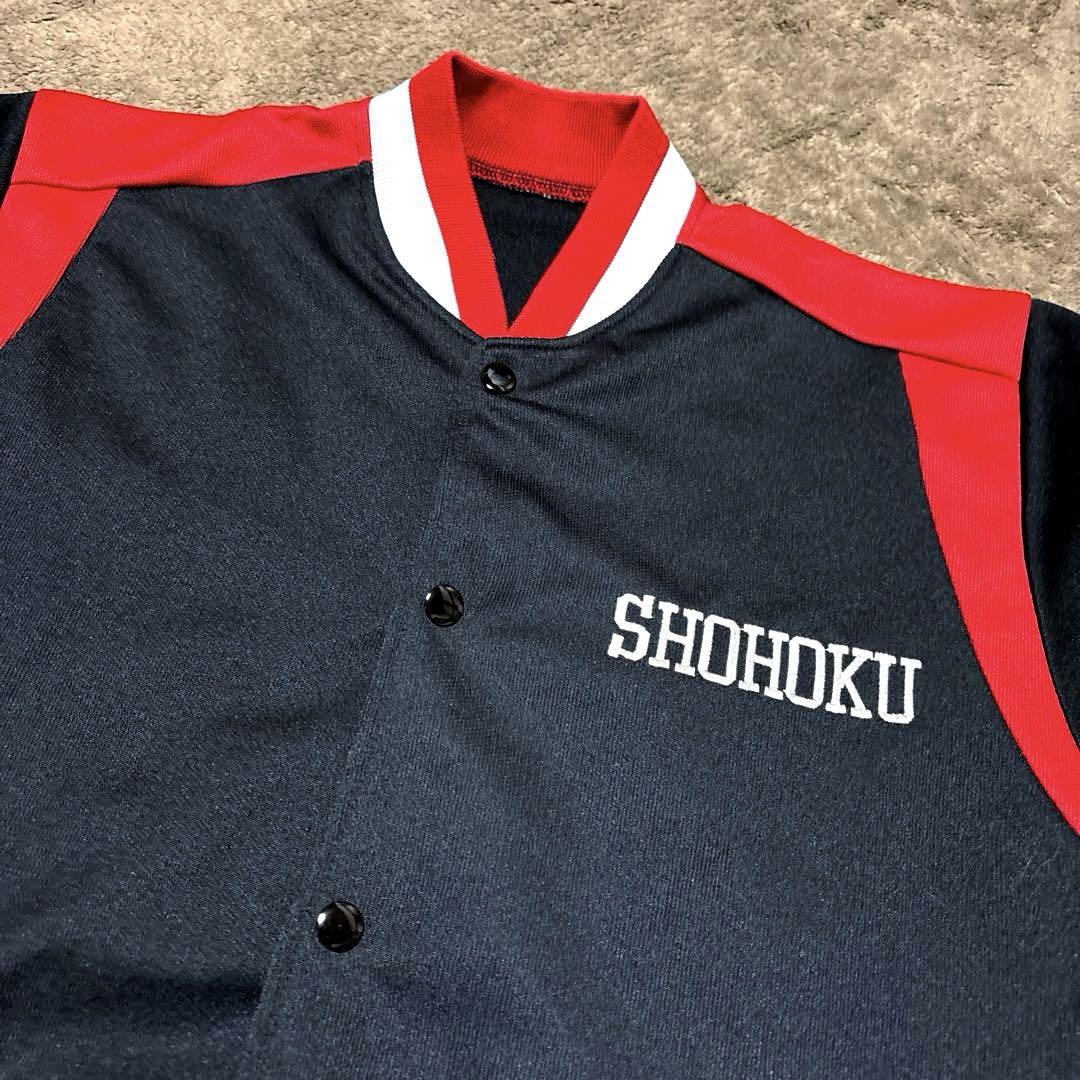 SLAMDUNK SHOHOKU 湘北高校 バスケ 半袖 ジャケット 美品】SLAMDUNK スラムダンク 湘北 半袖ジャージ ジャケット