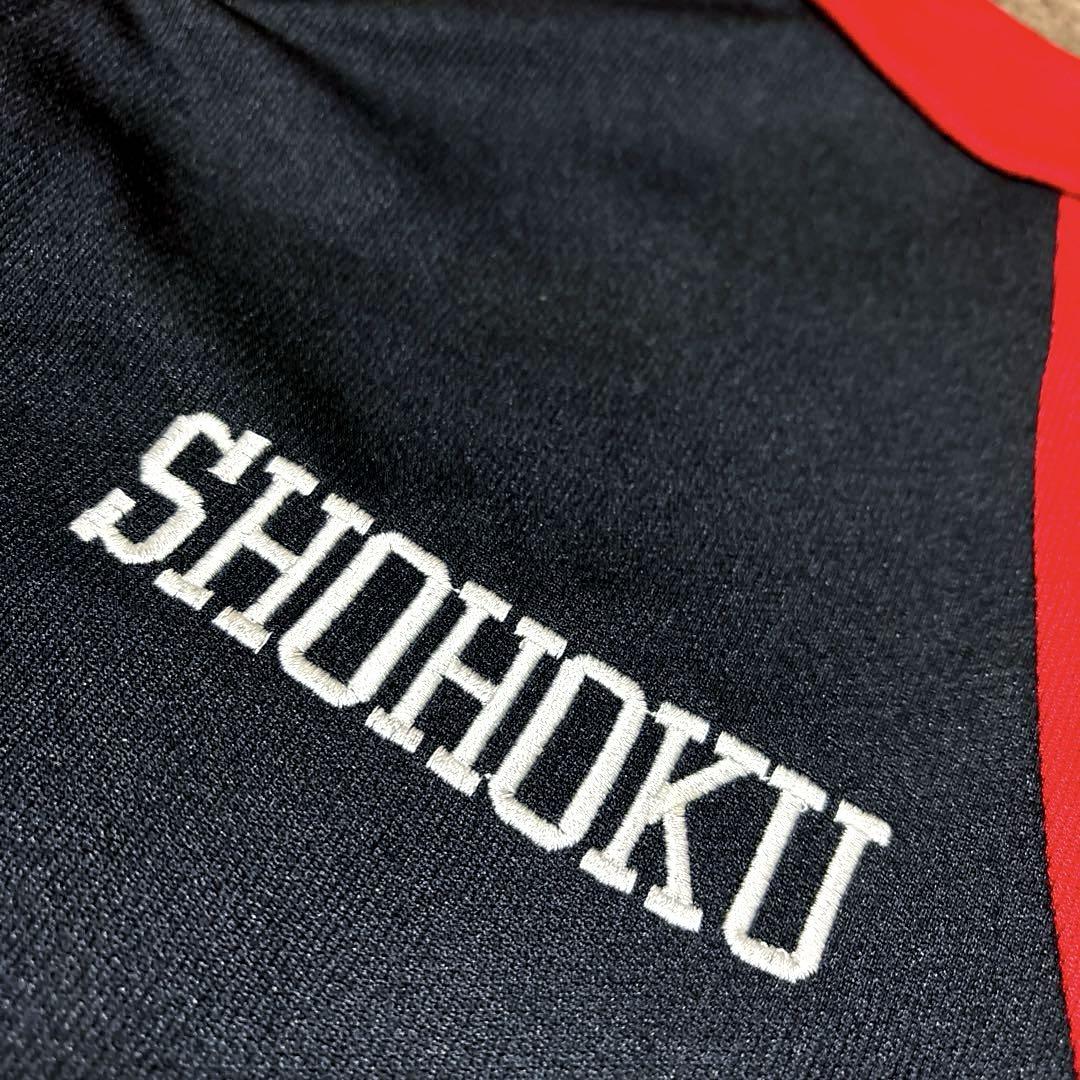 SLAMDUNK SHOHOKU 湘北高校 バスケ 半袖 ジャケット 美品】SLAMDUNK スラムダンク 湘北 半袖ジャージ ジャケット
