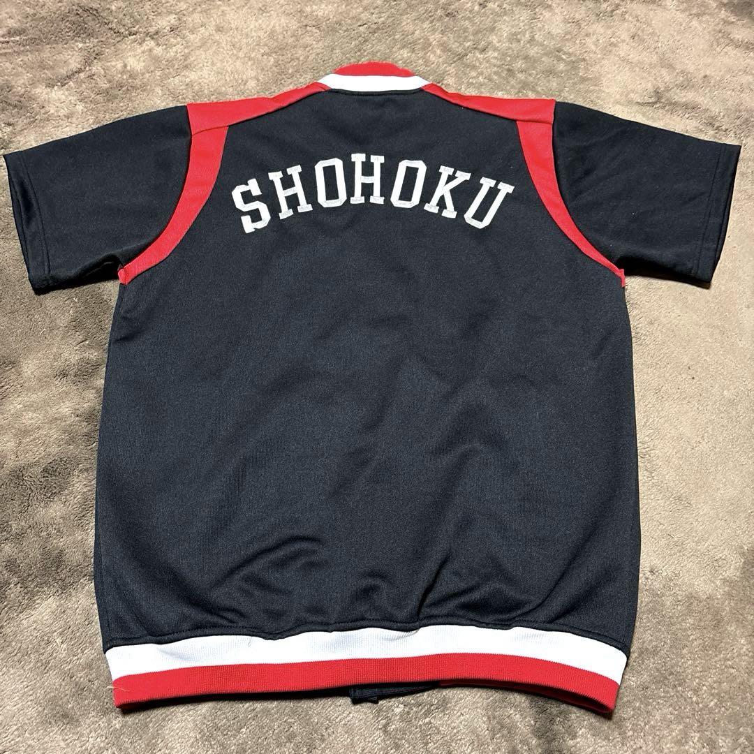SLAMDUNK SHOHOKU 湘北高校 バスケ 半袖 ジャケット 美品】SLAMDUNK スラムダンク 湘北 半袖ジャージ ジャケット