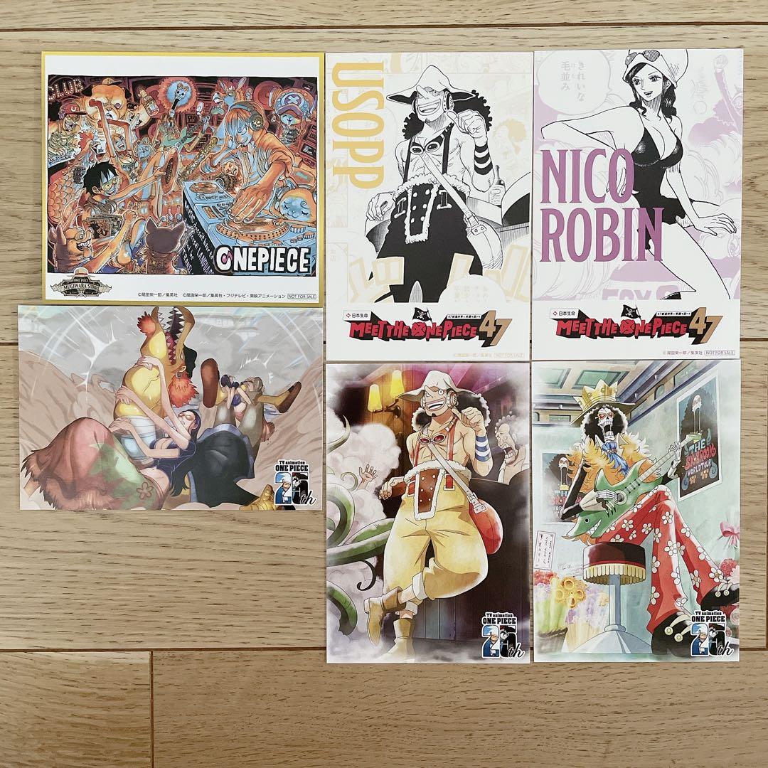 ONEPIECE イラストポストカード ブルック No.19 1枚（ワンピース