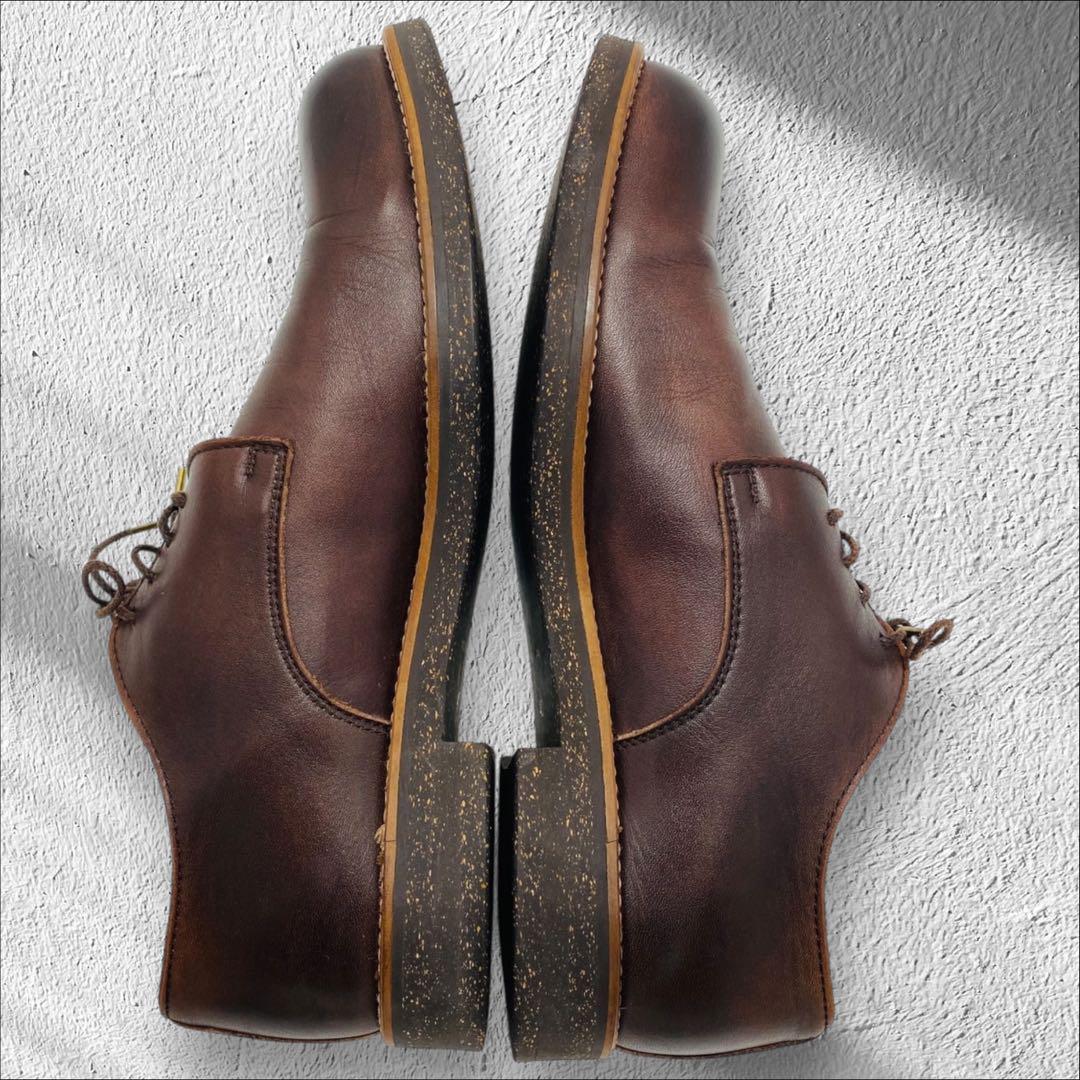 【美品】PADRONE DERBY PLAIN TOE WATER PROOF