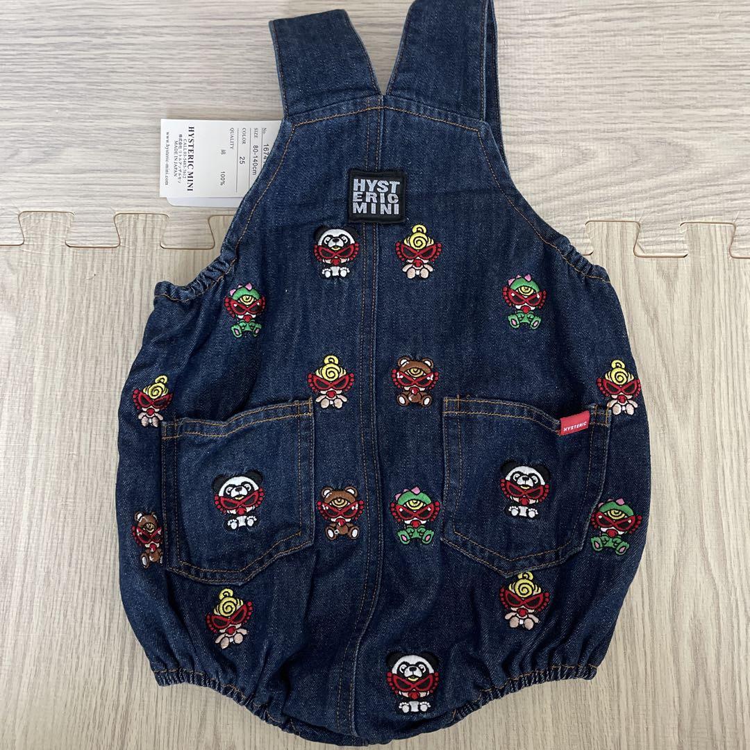 ヒステリックミニ　テディ　ミニラ　パンダ　刺繍　サロペット　だるま　ヒスミニ ヒスミニ ヒステリックミニ ダルマオール サロペット - メルカリ