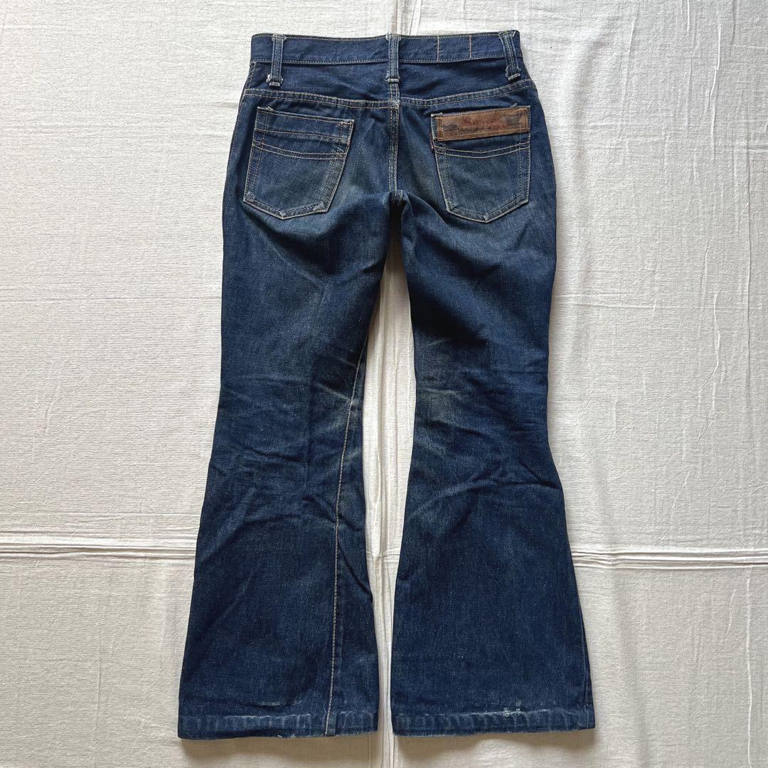 極希少 〜70s USA製 Stevens SCOVILLジッパー フレアデニム