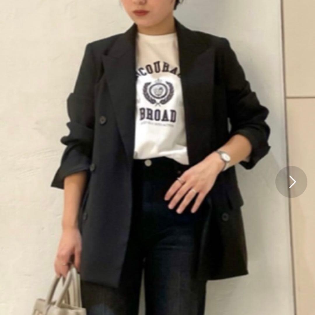 有名な高級ブランド ピークドラペルダブルスーツジャケット テーラード