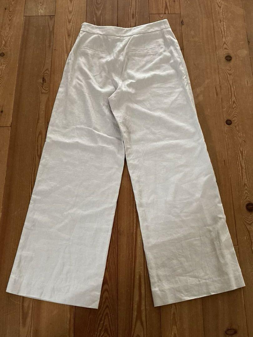 もも！　ZARA リネンブレンド パレオスタイル パンツ S 2025年最新】リネンブレンドパレオスタイルパンツの人気アイテム
