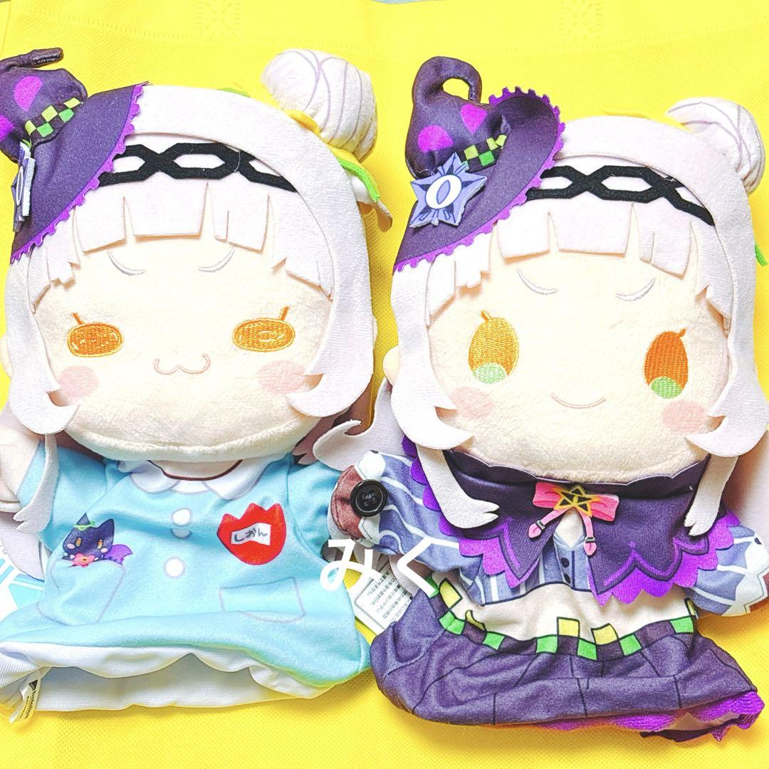 ★決算特価商品★ ホロライブ メルカリ - 全2種セット パペットぬいぐるみ 紫咲シオン ぬいぐるみ