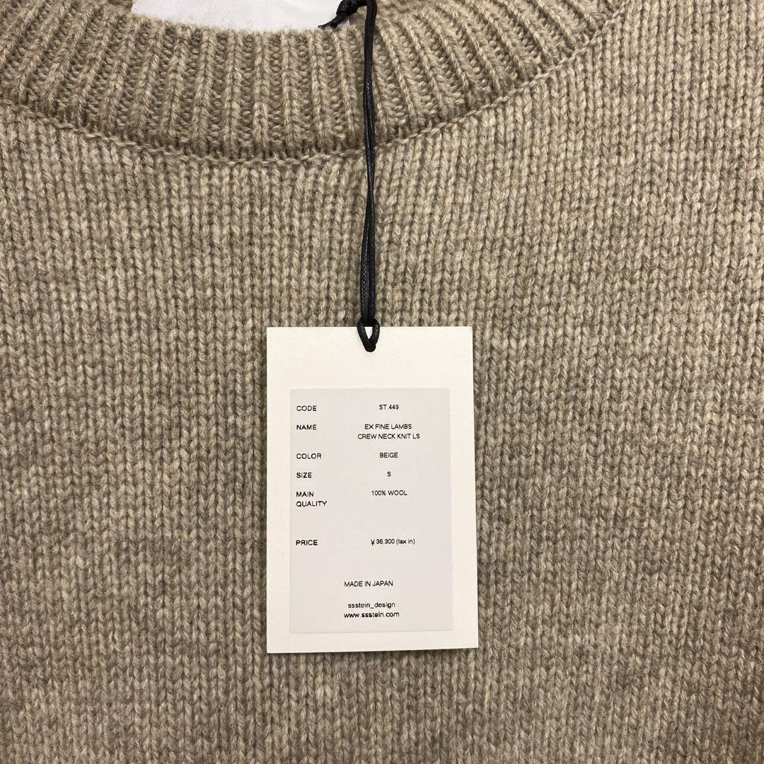 トップス stein EX FINE LAMBS CREW NECK KNIT LS