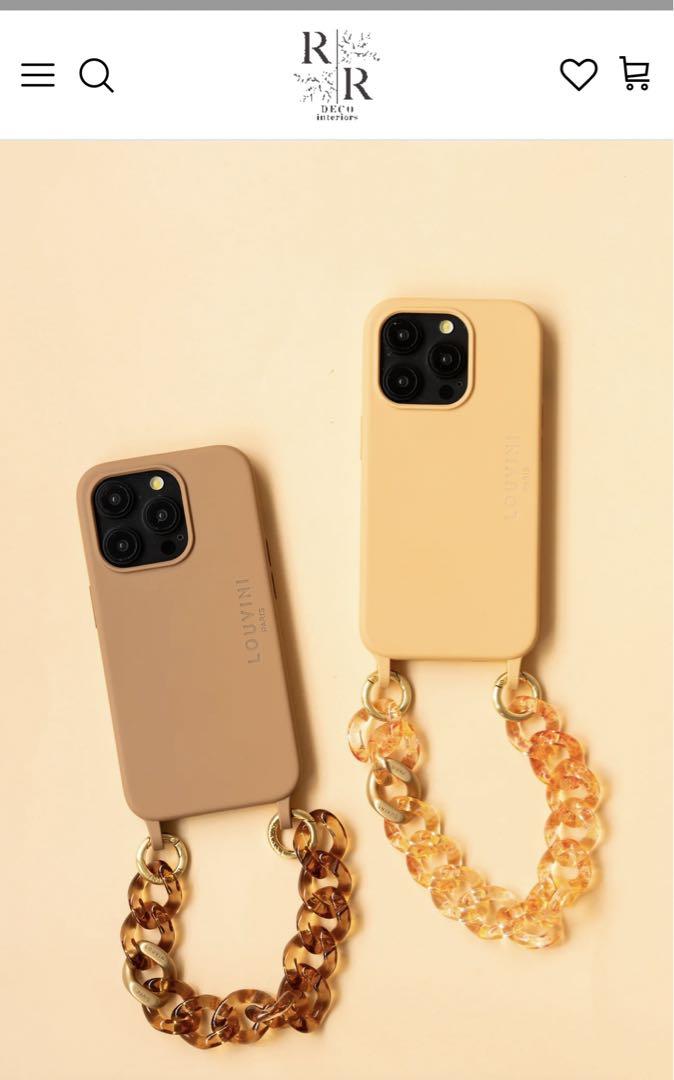 LOUVINI PARISスマホ用ハンドストラップ　最終お値引き！ 予約販売【LOUVINI】 ハンドストラップ PETIT CUORE PINK-RED