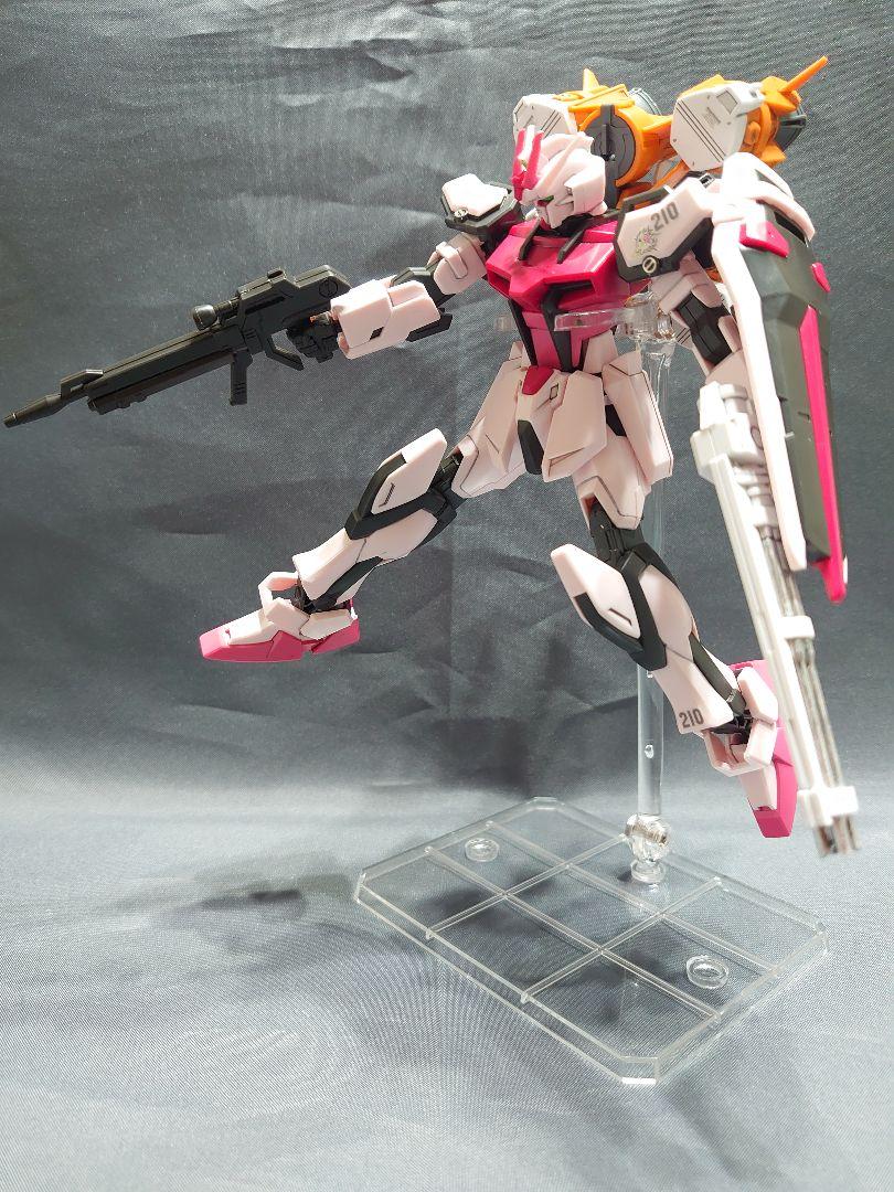 EG ストライクルージュ+ガンバレルストライカー(部分塗装+プチ改修)完成品
