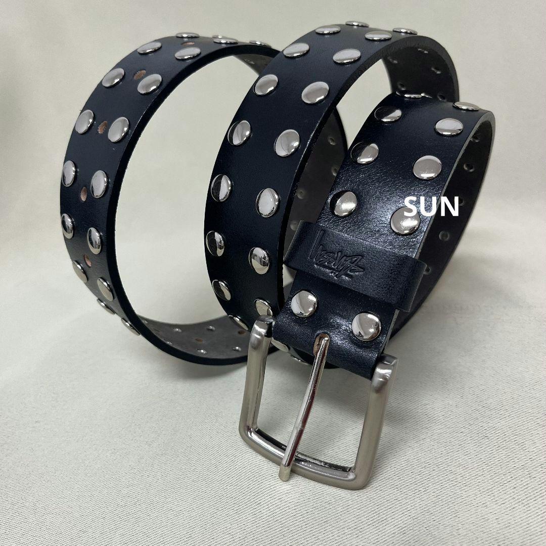 Stussy 8 BALL STUDDED BELT ブラック ベルト L/XL