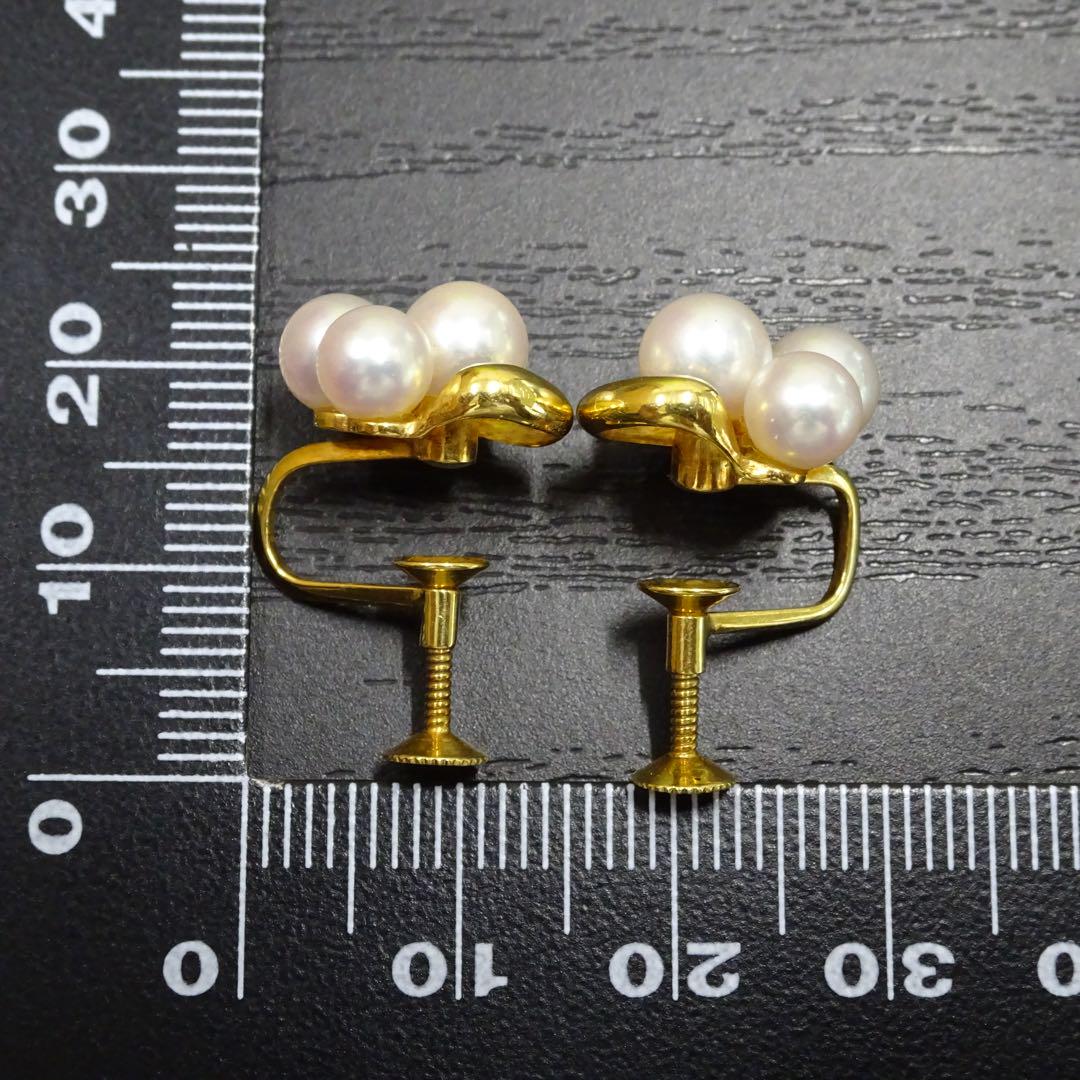 TASAKI タサキ イヤリング 18金 K18イエローゴールド アコヤ