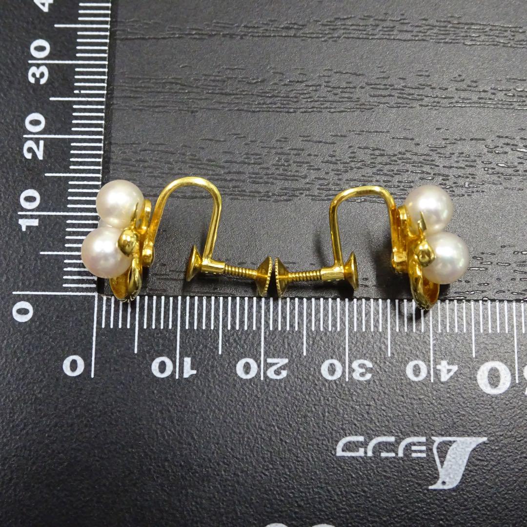 TASAKI タサキ イヤリング 18金 K18イエローゴールド アコヤ